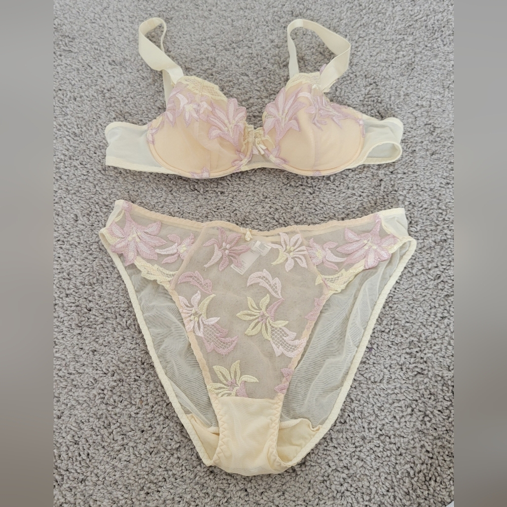 Lejaby Vintage Lingerie Set Size 36B And Medium
